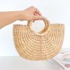 Handwoven straw, Seagrass, water hyacinth women bag - anh 5
