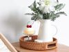 Round Rattan Serving Tray - anh 3