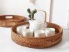 Round Rattan Serving Tray - anh 4